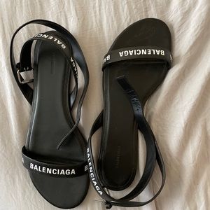 Balenciaga logo sandals